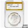 Image 1 : 1878 8TF Morgan Silver Dollar PGA MS65 DMPL