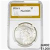 Image 1 : 1926-S Silver Peace Dollar PGA MS65