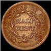 Image 2 : 1855 Braided Hair Half Cent NEARLY UNCIRCULATED