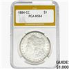 Image 1 : 1884-CC Morgan Silver Dollar PGA MS64