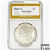 Image 1 : 1882-CC Morgan Silver Dollar PGA MS65