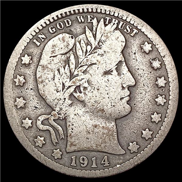 1914-S Barber Quarter NICELY CIRCULATED