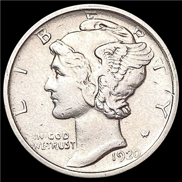 1920-S Mercury Dime CLOSELY UNCIRCULATED