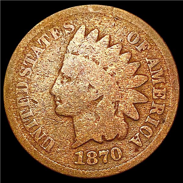 1870 Indian Head Cent NICELY CIRCULATED