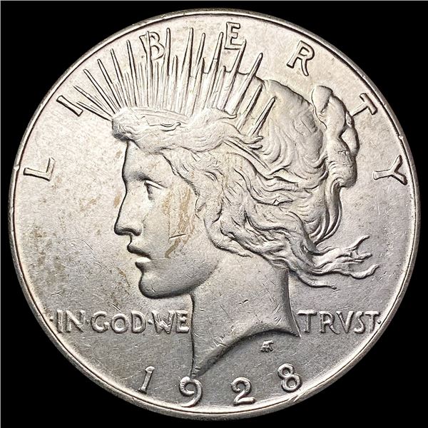 1928-S Silver Peace Dollar CLOSELY UNCIRCULATED