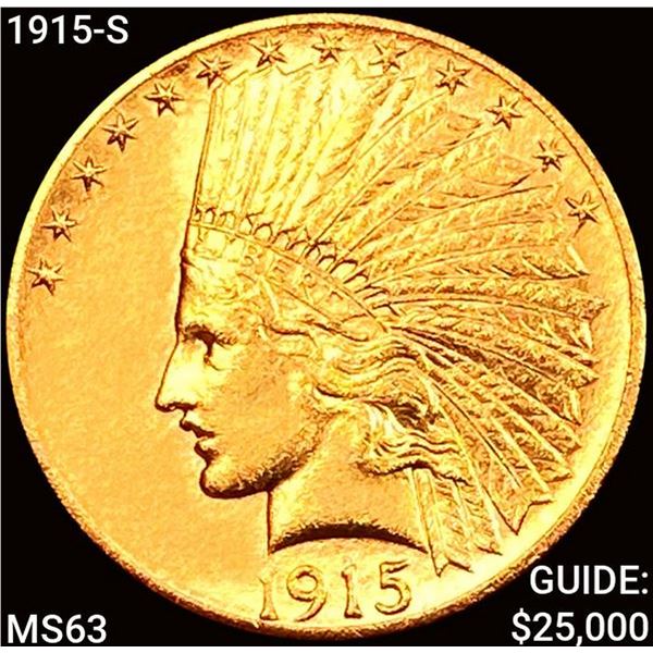 1915-S $10 Gold Eagle CHOICE BU