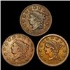 Image 1 : 1827-1854 [3] Copper Coin Type Lot  HIGH GRADE