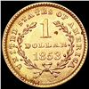 Image 2 : 1853 Rare Gold Dollar UNCIRCULATED