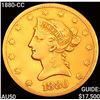 Image 1 : 1880-CC $10 Gold Eagle CLOSELY UNCIRCULATED