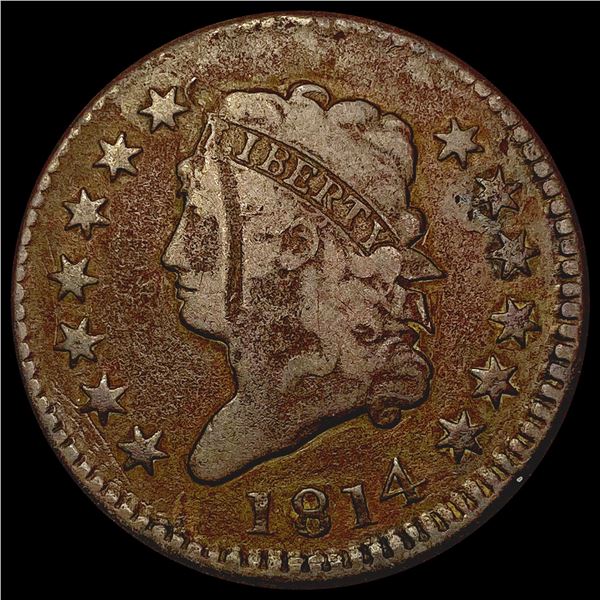 1814 Classic Head Large Cent NICELY CIRCULATED