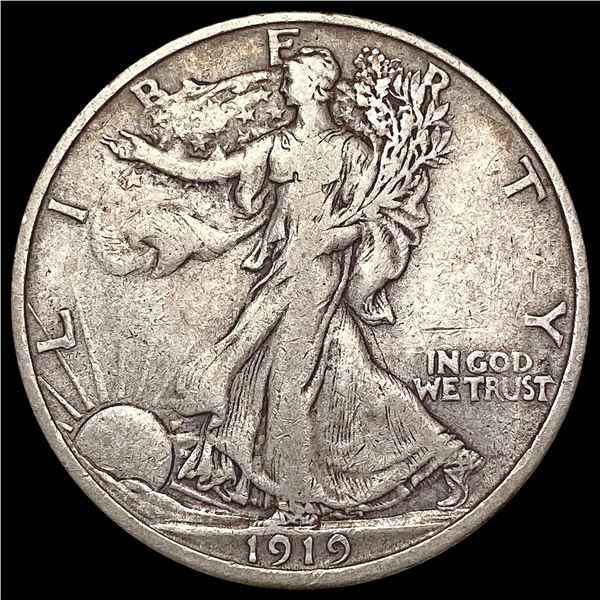 1919 S Walking Liberty Half Dollar LIGHTLY CIRCULATED