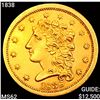 Image 1 : 1838 $2.50 Gold Quarter Eagle UNCIRCULATED