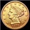 Image 1 : 1878 $2.50 Gold Quarter Eagle CLOSELY UNCIRCULATED