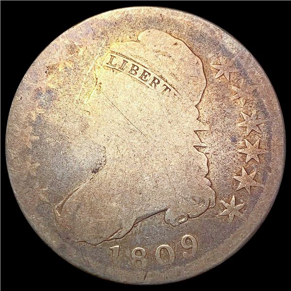 1809 Capped Bust Half Dollar NICELY CIRCULATED
