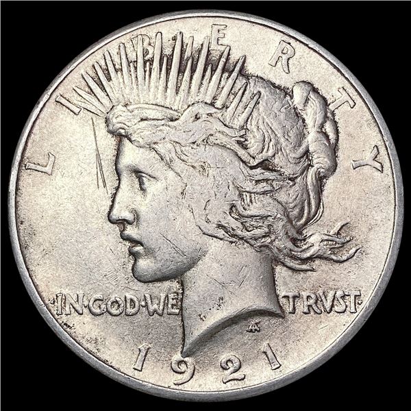 1921 Silver Peace Dollar CLOSELY UNCIRCULATED