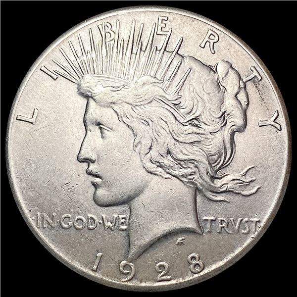 1928 Silver Peace Dollar CLOSELY UNCIRCULATED