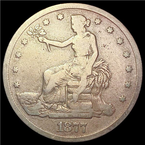 1877 S Silver Trade Dollar NICELY CIRCULATED