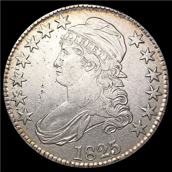 1825 Capped Bust Half Dollar CLOSELY UNCIRCULATED