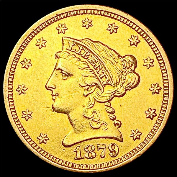 1879 $2.50 Gold Quarter Eagle CLOSELY UNCIRCULATED