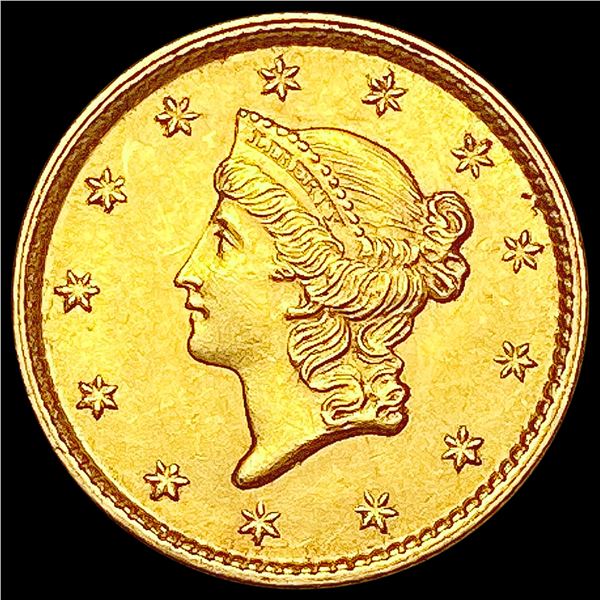 1853 Rare Gold Dollar CHOICE BU