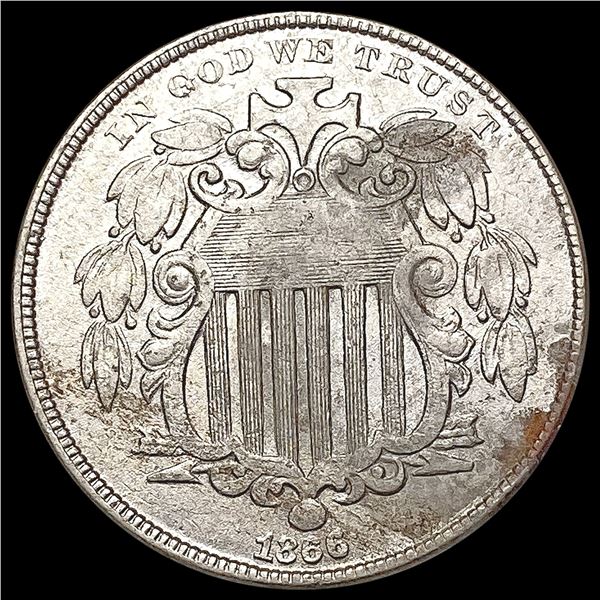 1866 Shield Nickel CLOSELY UNCIRCULATED