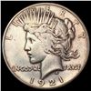 Image 1 : 1921 Silver Peace Dollar CLOSELY UNCIRCULATED