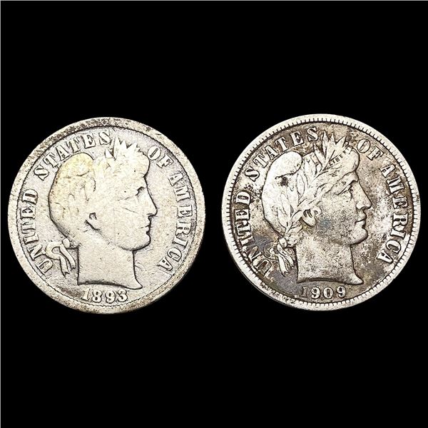 1893-1909 [2] Barber Dime HIGH GRADE