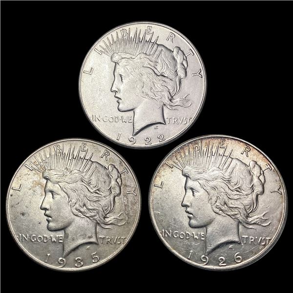 1922-1935 [3] Silver Peace Dollar CLOSELY UNCIRCULATED