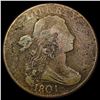 Image 1 : 1801 Draped Bust Large Cent NICELY CIRCULATED