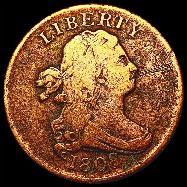 1808 Draped Bust Half Cent NICELY CIRCULATED