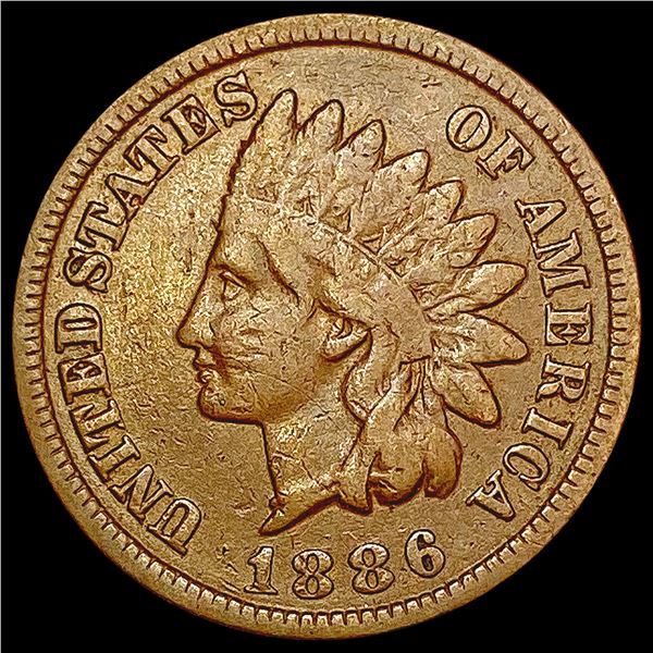 1886 T1 Indian Head Cent LIGHTLY CIRCULATED