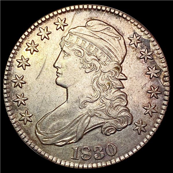 1830 Capped Bust Half Dollar CLOSELY UNCIRCULATED