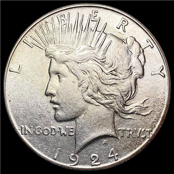 1924-S Silver Peace Dollar CLOSELY UNCIRCULATED