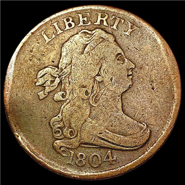 1804 Draped Bust Half Cent NICELY CIRCULATED