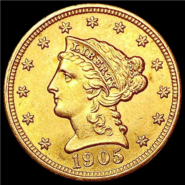 1905 $2.50 Gold Quarter Eagle UNCIRCULATED