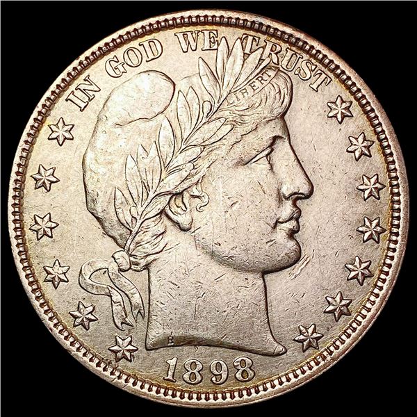 1898 Barber Half Dollar CLOSELY UNCIRCULATED