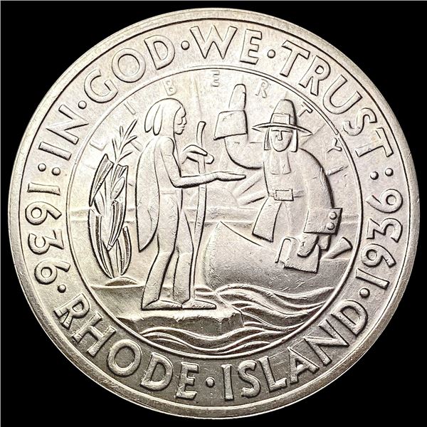 1936 Rhode Island Half Dollar GEM BU