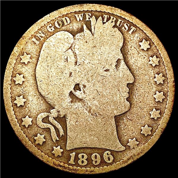 1896-O Barber Quarter NICELY CIRCULATED