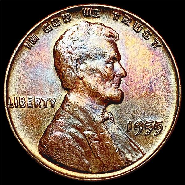 1955 DBL DIE OBV Wheat Cent GEM BU