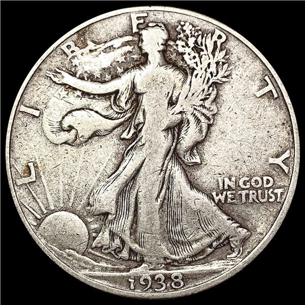 1938-D Walking Liberty Half Dollar LIGHTLY CIRCULATED
