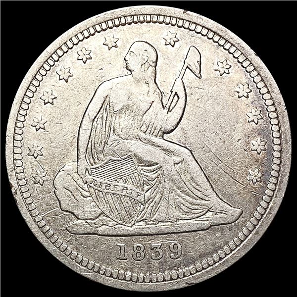 1839 Seated Liberty Quarter NEARLY UNCIRCULATED