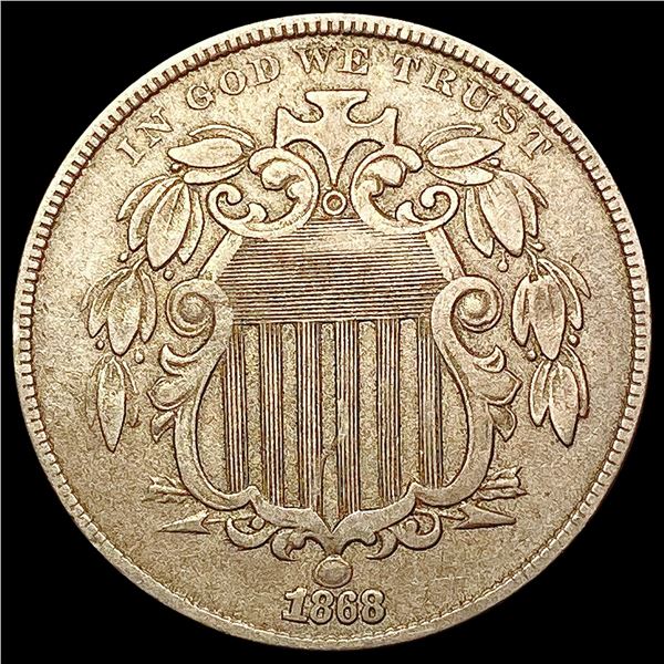 1868 Shield Nickel CLOSELY UNCIRCULATED