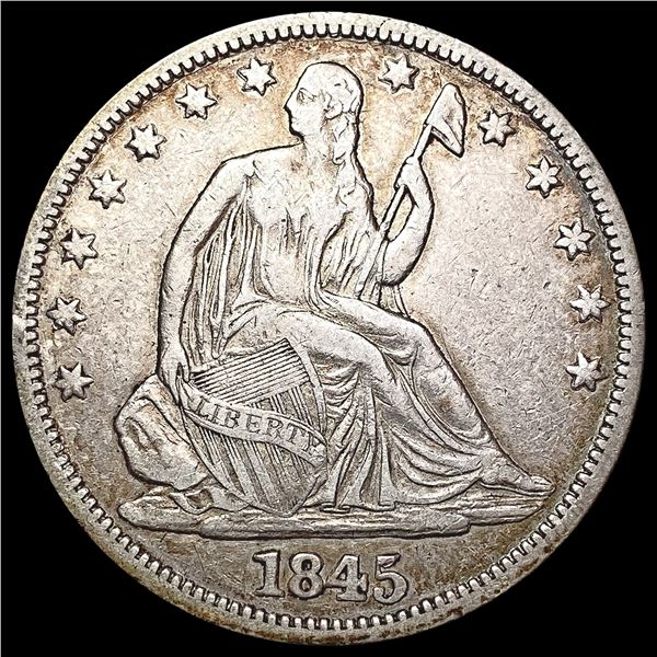 1845-O Seated Liberty Half Dollar NEARLY UNCIRCULATED