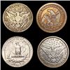 Image 2 : 1854-1941 Varied US Quarters Lot [4 Coins] HIGH GRADE