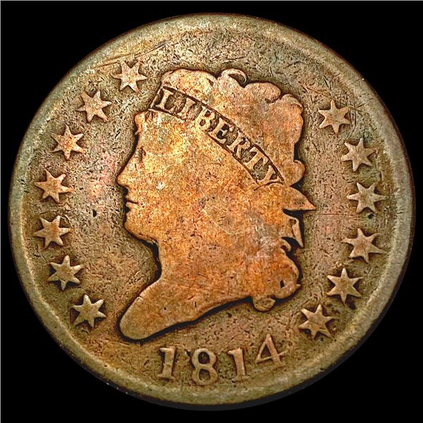 1814 Classic Head Large Cent NICELY CIRCULATED