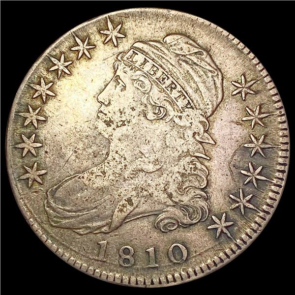 1810 Capped Bust Half Dollar NEARLY UNCIRCULATED
