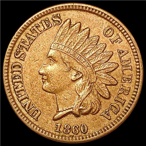 1860 Indian Head Cent CHOICE AU