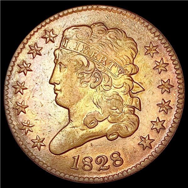 1828 13 Stars Classic Head Half Cent CLOSELY UNCIRCULATED