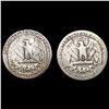 Image 2 : [2] 1932-S&1932-D Washington Silver Quarter NICELY CIRCULATED