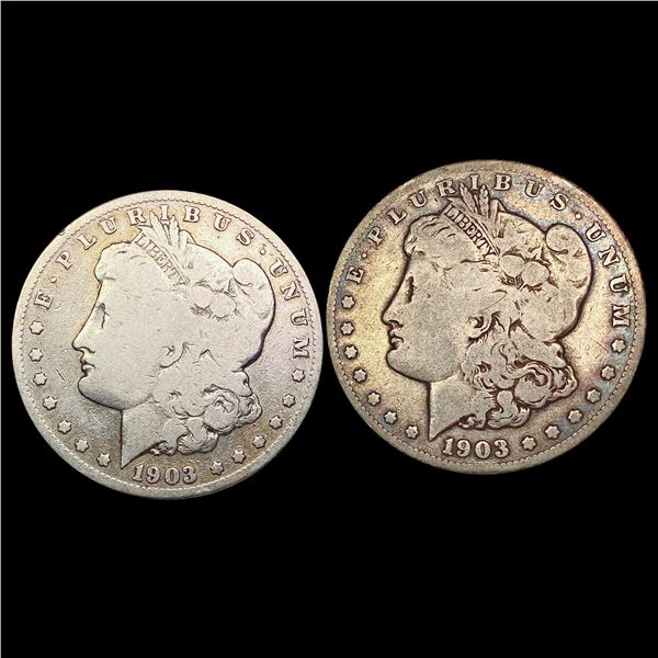 [2] 1903-S Morgan Silver Dollar NICELY CIRCULATED